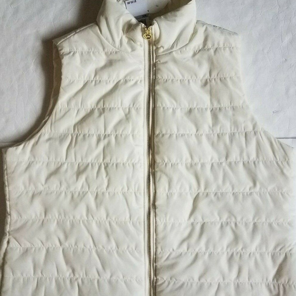 michael kors vest womens white